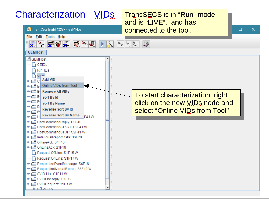 Easy Online Characterization