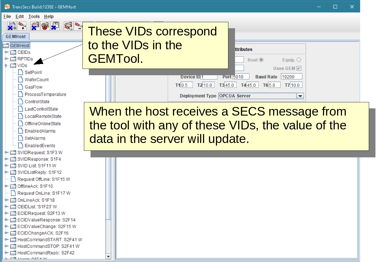 TransSECS/OPC Editor